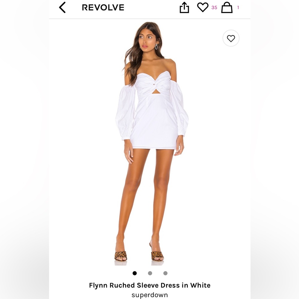 Revolve Flynn Ruched Sleeve Dress